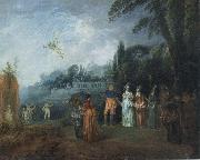 Jean-Antoine Watteau Embarking for Cythera painting